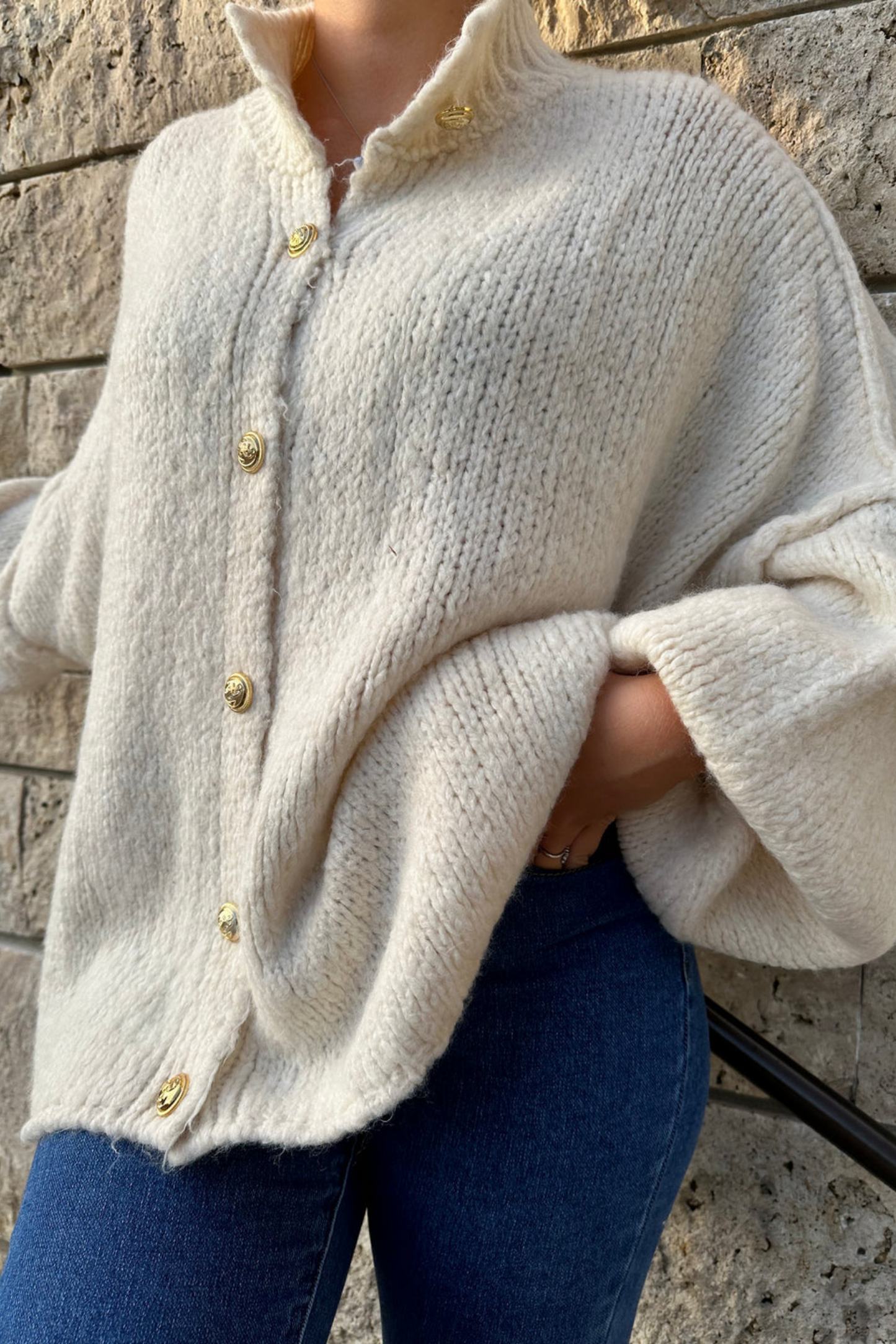 Zoe's cardigan sweater